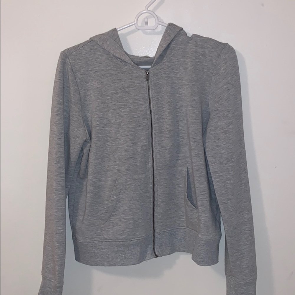 Grey zip up